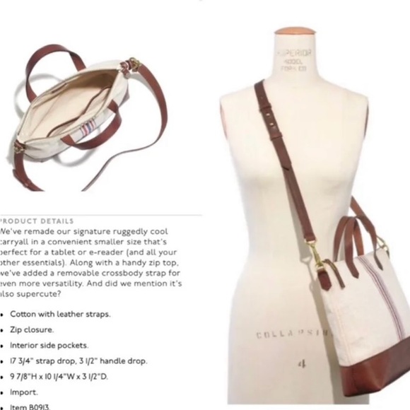 Madewell Canvas Striped Mini Transport - Picture 10 of 11